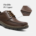 High Quality PU Leather Upper Lace-up Casual Sneakers Dress Shoes for Men